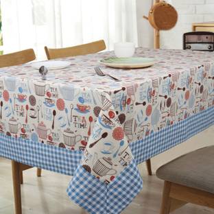 AIRWILL Printed 6 Seater Table Cover