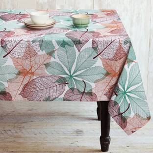 AIRWILL Cotton 4 Seater Floral Table Cover