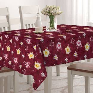 Star Weaves Floral 8 Seater Table Cover