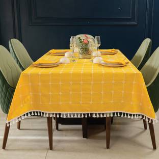 Urban Space Cotton 4 Seater Embroidered Table Cover