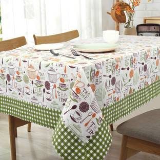 AIRWILL Cotton 4 Seater Printed Table Cover