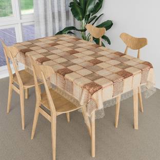 KUBER INDUSTRIES Self Design 6 Seater Table Cover