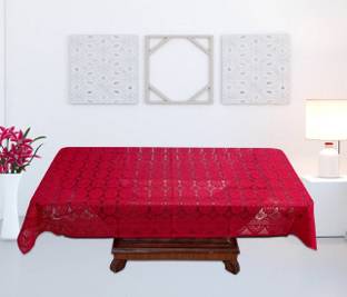 CASA FURNISHING Floral 4 Seater Table Cover