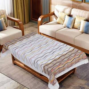 KUBER INDUSTRIES Self Design 4 Seater Table Cover