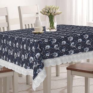CASA FURNISHING Floral 6 Seater Table Cover