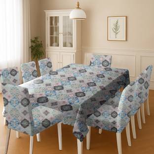 Stylista Velvet 8 Seater Geometric Table Cover
