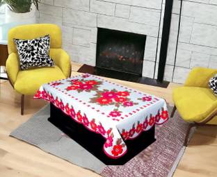 EASTTARDOMM Cotton 2 Seater Floral Table Cover
