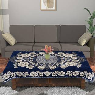 Nendle Velvet 4 Seater Floral Table Cover
