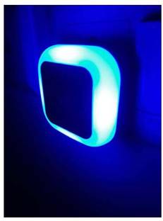 hoard Plug in Senser Light 0.5W Automatic Sensor Smart LED Night Lamp (Blue) Night Lamp