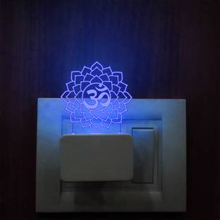 ASA CRAFT OM 3D acrylic 7 color changing night lamp decorate for home & home tempel Night Lamp
