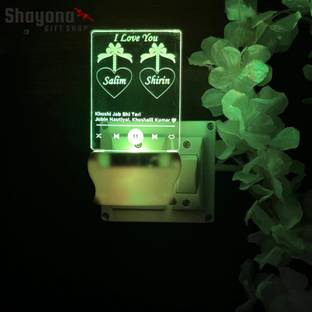 Shayona Spotify Plaque With LED Light & Photo Night Lamp