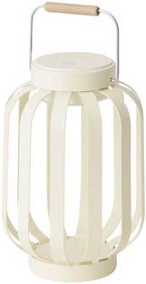 IKEA LED decorative table lamp, battery-operated outdoor/beige stripe, 17 cm (7 ") Table Lamp
