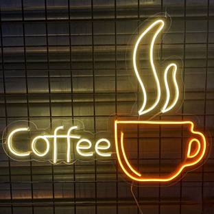 VNDRA Coffee Neon Sign Wall Decor Art LED Neon Light Coffee Business Signs Night Lamp