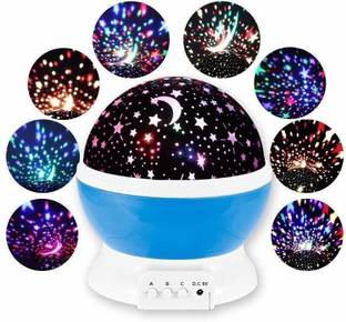 Bolditech Plastic Glass Rotating 4 Mode Romantic Sky Star Master Night Light Projector Children Kids Baby Sleep Lighting USB Lamp Led Projection Night Lamp