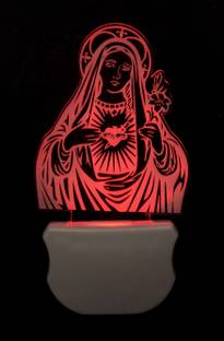 Gojeeva The Mother Mary 3D illusion Night Lamp is Extremely cool and 3D illusion Design Night Lamp