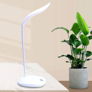 AKR LED Touch Desk Lamp with Eye Protection Light Stand and On/Off Switch Led Study Table Lamps Study Lamp (40 cm, White) table lamp Study Lamp