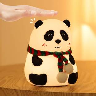 ShriGaneshiEnterprises Soft Silicone Panda Night Lamp Table Lamp