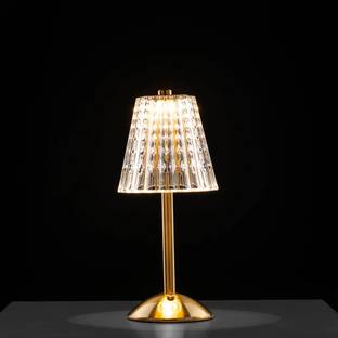 MANSAA Crystal Table Lamp Touch LED, USB Rechargeable – 18M Warranty Table Lamp