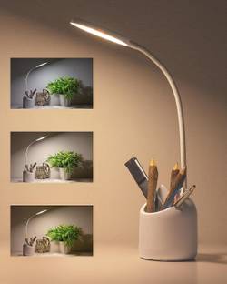 Mixen 3-in-1 LED Touch Control Desk Lamp with Phone Stand, Pen Holder Study Lamp