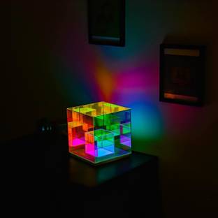 ZUVILIKA Infinity Cube Light | 3D Infinity Cube Lamp Table Lamp