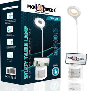 Pick Ur Needs Rechargeable Eye Protection Study Table/Desk Lamp Touch With Pen Holder+Dewar Study Lamp