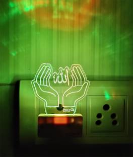 DIONA 3D ALLAH - ISLAM LED MULTICOLOR NIGHT LAMP Home Decor Items Night Lamp