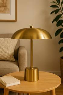 Creation Valley Golden And Shiny Table Lamp With Metal Shade Table Lamp