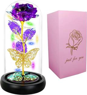 Zovilstore LED Rose Light, Artificial Flower with Led String Lights, Enchanted Rose Lamp Night Lamp