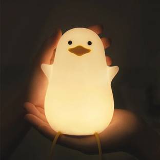 Alpyog 7Color Soft Silicone Duck Touch LED Bedside Lamp Night Light with Touch for Desk Night Lamp