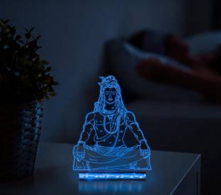 StarLaser 3D Illusion Lord Shiva Night Lamp 7 Colour Changing Night Light Table Lamp