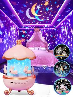 Dwiza Enterprise Cabin Star Projector Night Light with 72 Light Modes & 6 Films Starry Projector Night Lamp