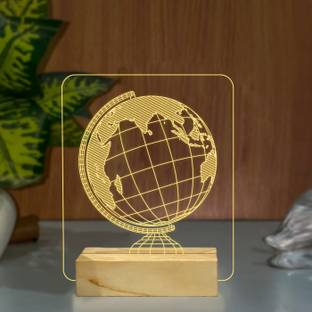 StarLaser Earth Globe Acrylic Table lamp for Kids Bedroom Decor Light Gift for Kids Table Lamp