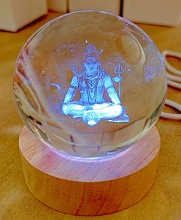 hallo 3D Crystal illusion Round Shape USB Port Night Lamp For Home Décor Night Lamp