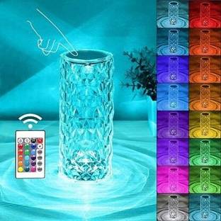 Taveesa Crystal Diamond Night Lamp 16 Color RGB Changing LED Lights With USB Remot T102 Night Lamp