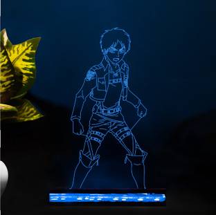 StarLaser Anime Attack on Titan Eren Yeager856 Acrylic Led Night lamp 16 Color Changing Light with Remote Control Table Lamp