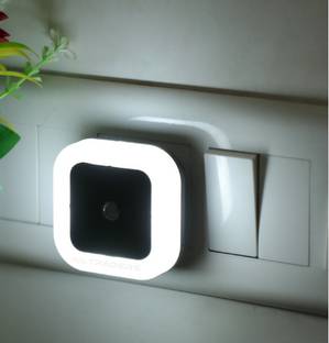NL Traders Plug in Senser Light 0.5W Automatic Sensor Smart LED Night Lamp (Warm White) Night Lamp