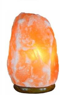 AUM Himalayan Rock Salt Natural Mountain Shape Lamp for Home Decor Table Lamp