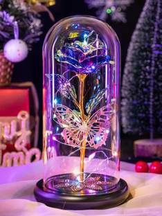 CARTSPACE LED Rose Light, Artificial Rose Flower with Led String Lights, Rose Lamp Night Lamp