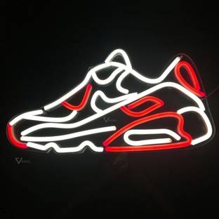 VNDRA LED Shoe logo neon Sign for Business,with Multiple Flashing Mode Ideal for Shop Night Lamp