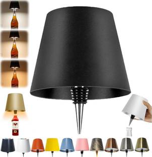 KEVRIZ Wireless Bottle Lamp Shade with 3 Color Temperature Table Lamp Table Lamp