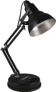 Micasa Table / Desk lamp with Adjustable arm for Office and Home Decor Color Black Study Lamp