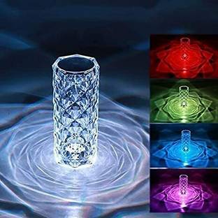 GRAHNI LIFESTYLE Crystal Lamp,16 Color Changing Table Lamp,USB Rechargeable Touch Bedside Lamp Table Lamp