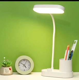 AMMPOSH 3 Colour Mode Rechargeable LED Study/Table/Desk Lamp for study | with Pen Holder Study Lamp