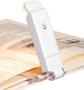 Hujai LED Book Reading Light, Brightness Adjustable, Eye-Protection, Portable Bookmark Study Lamp