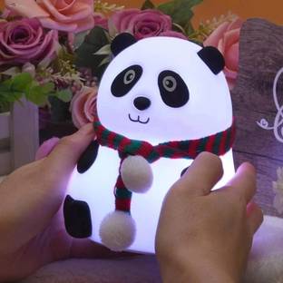 Dazzel Flex Cute Panda Night Light Lamp Silicon Touch Panda Night Lamp with 7 Color for Kids Night Lamp