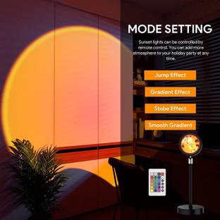 DIYALUX Best 16 Colors Sunset Lamp, LED Sun Projection Night Lights with Remote Control Night Lamp