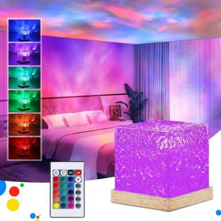 ZEBIFY 3D Ocean Wave Projector Lamp, 3D Water Wave Effect Romantic Night Lamp