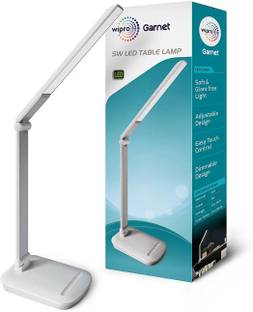 Wipro Led Table Lamp with Smooth Dimming, Power Bank Or with Laptop USB Port Table Lamp