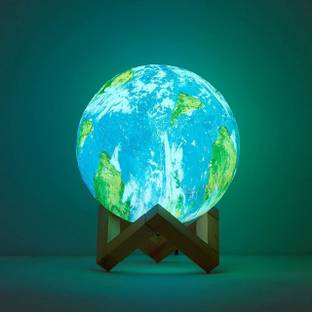 HSV ENTERPRICE NEW Earth Lamp 16 Colors 3D Print LED Earth Light with Stand Night Lamp Table Lamp