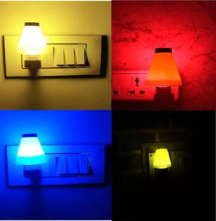 CS Enterprises 2pin Plug&Play Energy Saving Night Lamp 0.5w Night Light for kids room (Packof2) Night Lamp